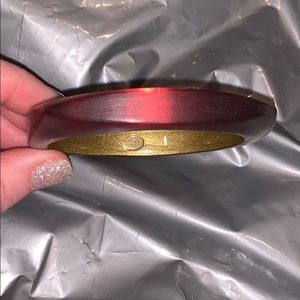 Alexis Bittar Deep Cherry Red Bangle